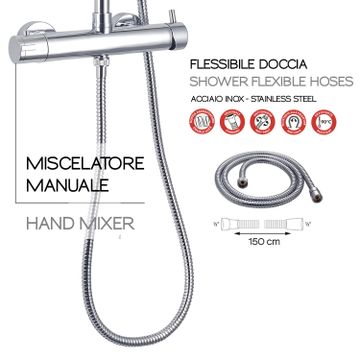 Star plus 00 extensible shower column by GEDY - view 6