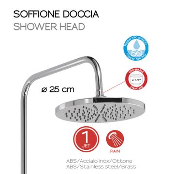 Star 00 extensible shower column by GEDY - view 3