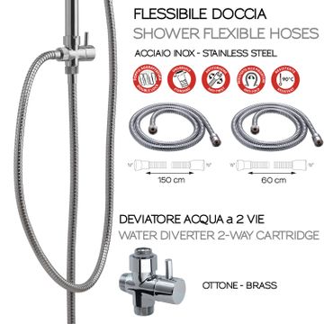 Star 00 extensible shower column by GEDY - view 5