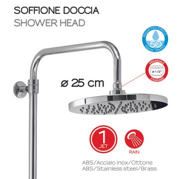 Star mix 00 extensible shower column by GEDY - view 3