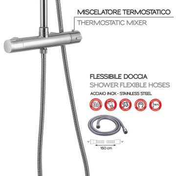 Star mix 00 extensible shower column by GEDY - view 5