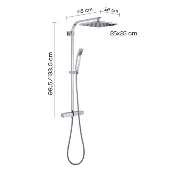 Star mix 01 extensible shower column by GEDY - view 2