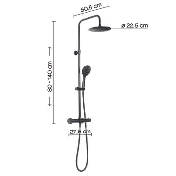 Star mix 03 extensible shower column by GEDY - view 3