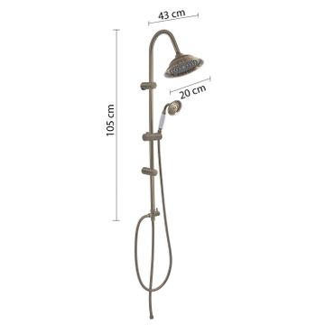 Liberty 01 adjustable shower column by GEDY - view 2