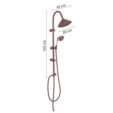 Liberty 02 adjustable shower column by GEDY - view 2