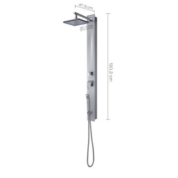 Style 00 temperated glasss shower panel by GEDY - view 2