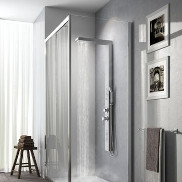 Cascade 00 multi-functions shower panel stainless by GEDY - view 4