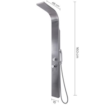 Massage 1 multi-functions shower panel stainless by GEDY - view 2