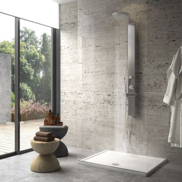 Wellness 02 multi-functions shower panel stainless by GEDY - view 3