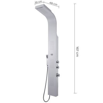 Spa 00 multi-functions shower panel by GEDY - view 2