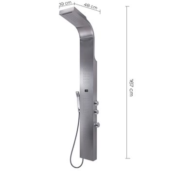 Spa 02 multi-functions shower panel stainless by GEDY - view 2