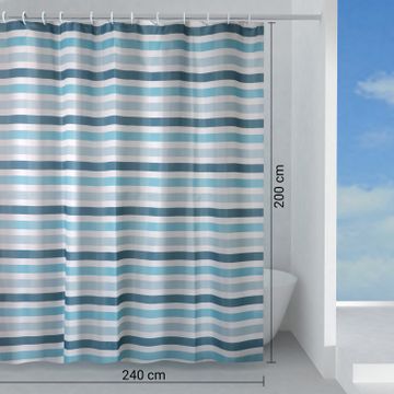 Tratto shower curtain 240×200 cm by GEDY - view 2
