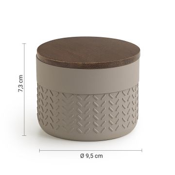 Thea container grey/natural dark by GEDY - view 2