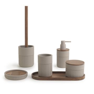 Thea soap dispenser grey/natural dark by GEDY - view 3
