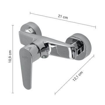 Como exposed shower mixer by GEDY - view 2