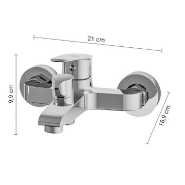 Como bath tub mixer by GEDY - view 2