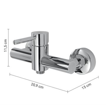 Garda exposed shower mixer by GEDY - view 2