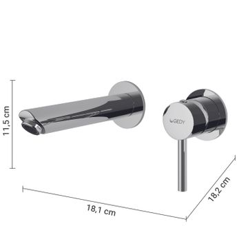 Garda wall-mounted washbasin mixer by GEDY - view 2