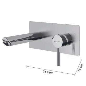 Garda wall-mounted washbasin mixer by GEDY - view 4