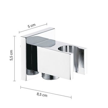 High pro plus 00 5-piece shower set, square by GEDY - view 2