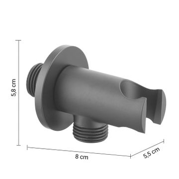 High pro plus 06 5-piece shower set, round by GEDY - view 2