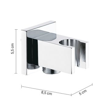 High pro plus 08 5-piece shower set, square by GEDY - view 3