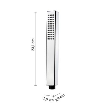 High pro star 05 5-piece shower set, square by GEDY - view 2