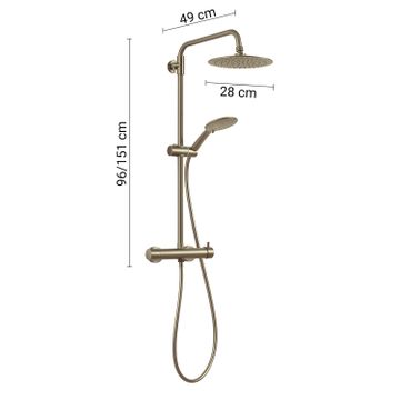 Star plus 03 extensible shower column by GEDY - view 2