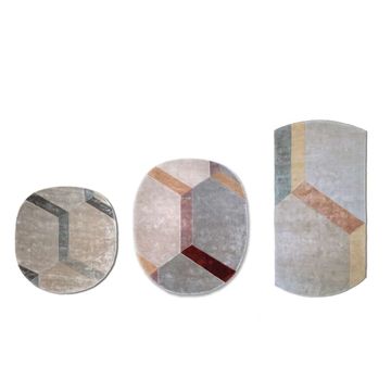 COBBLESTONE NATIVE C 180X350 CM - Handmade tencel rectangular rug by G.T.DESIGN - view 5