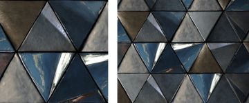 ORIGAMI - Majolica wall tiles by Danilo Ramazzotti - view 2