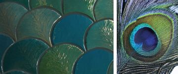 CODA DI PAVONE - Majolica wall tiles by Danilo Ramazzotti - view 2