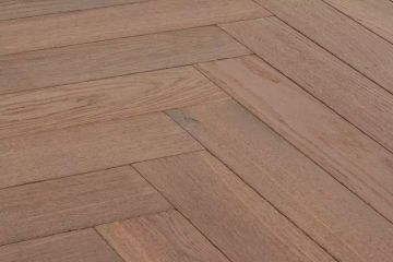 Gris Pastel Herringbone - Pa66 solid oak flooring by Décoplus Parquets - view 2