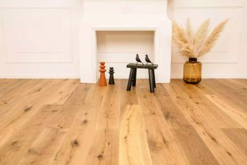 Smoked Wavy engineered oak flooring by Décoplus Parquets - view 2