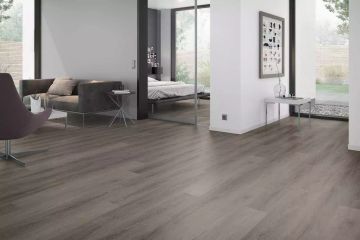 Solide Cerused Oak Dark Brown XL vinyl flooring by Décoplus Parquets - view 3