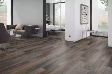 Solide Smoked Pine Brown XL vinyl flooring by Décoplus Parquets - view 3