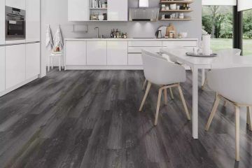 Solide Smoked Pine Black XL vinyl flooring by Décoplus Parquets - view 2