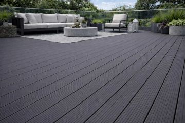 Grey Outdoor decking board by Décoplus Parquets - view 2