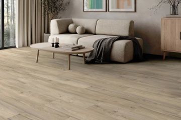 Silver laminate flooring by Décoplus Parquets - view 2