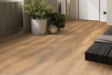 Bronze laminate flooring by Décoplus Parquets - view 2