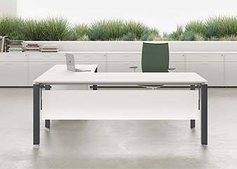 E-PLACE - Square melamine and metal meeting table by DVO - view 8