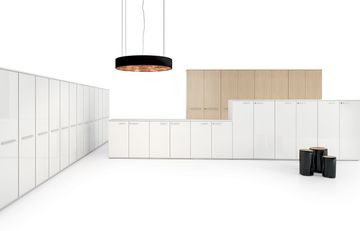 UNIVERSAL STORAGES - Low modular melamine office storage unit by DVO - view 4