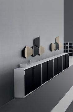 SEUL - Modular melamine office storage unit with lock by DVO - view 4