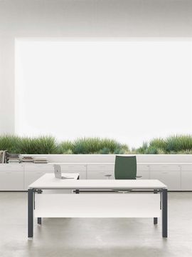 E-PLACE - Square melamine and metal meeting table by DVO - view 7