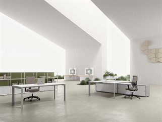 ENTITY - Rectangular melamine and metal meeting table by DVO - view 9