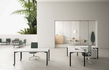 ENNA - Sectional melamine and plate office desk by DVO - view 5