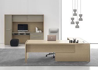 OXFORD - Sectional multiple wooden workstation desk by DVO - view 5
