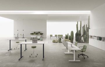 OSLO - Round melamine meeting table by DVO - view 5