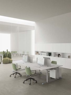 OSLO - Round melamine meeting table by DVO - view 7