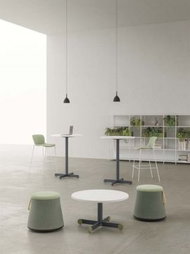 OSLO - Round melamine meeting table by DVO - view 9