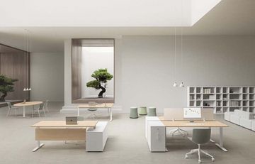 NOBU - Sectional melamine and metal office workstation by DVO - view 5